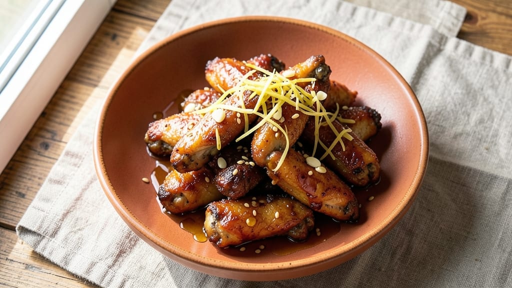 Baked Chicken Wings With Honey Soy Ginger Marinade Recipe: Glossy Caramelized Crunch in 35 Minutes