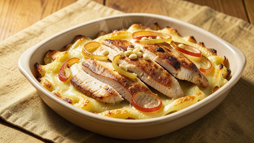Betty Crocker's Scalloped Potatoes and Chicken Recipe: One-Pan Golden Crisp and Juicy Layers
