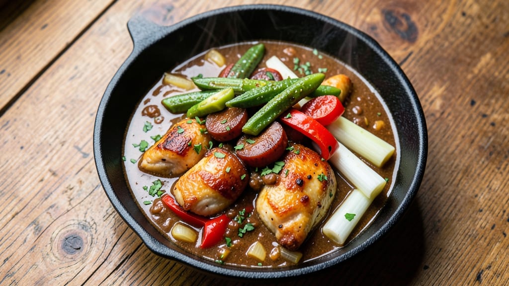 Campbell's Chicken Gumbo Soup Copycat Recipe: Deep-Roasted Okra and Smoky Sausage Richness