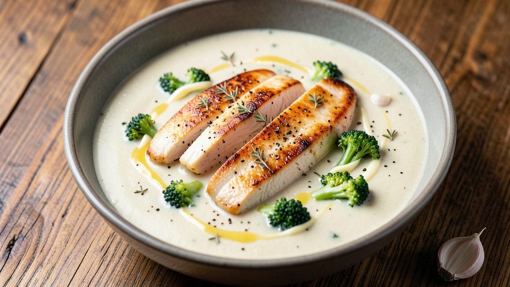 Campbell's Cream of Broccoli Soup and Chicken Recipe: Velvety Soup with Shredded Chicken