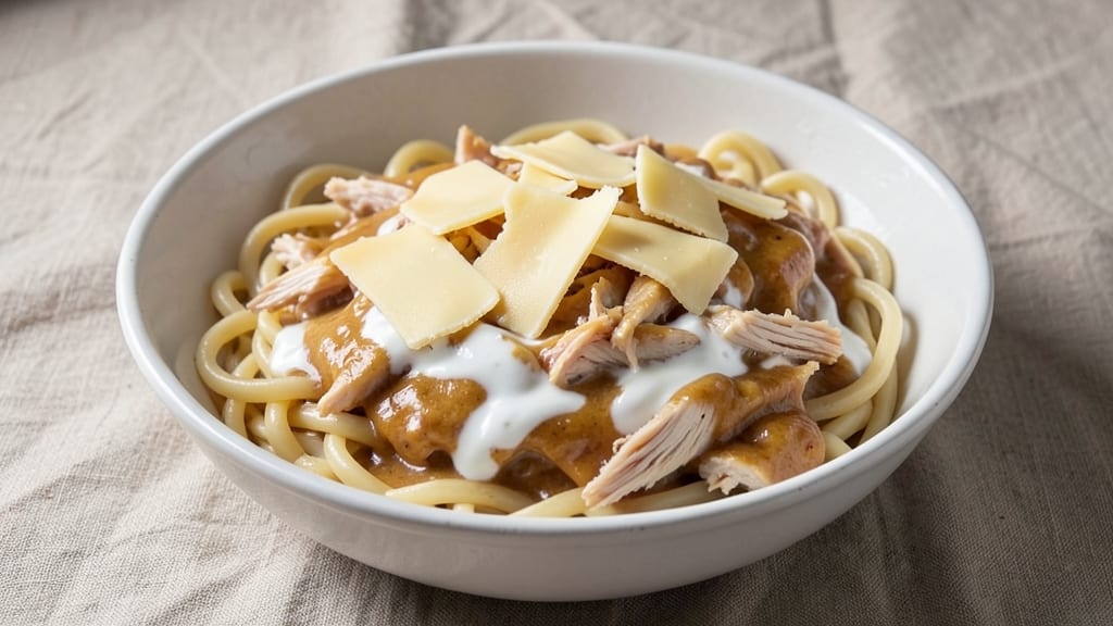 Campbell's Cream of Chicken and Noodles Recipe: Velvety Soup with Cheesy Noodle Nest