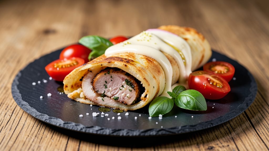 Chicken Crepe Rolls Recipe: Flaky Layers Stuffed With Herbed Chicken