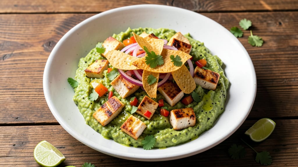 Chicken Guacamole Recipe: Crunchy Tortilla-Crusted Bites with Cool Avocado Cream