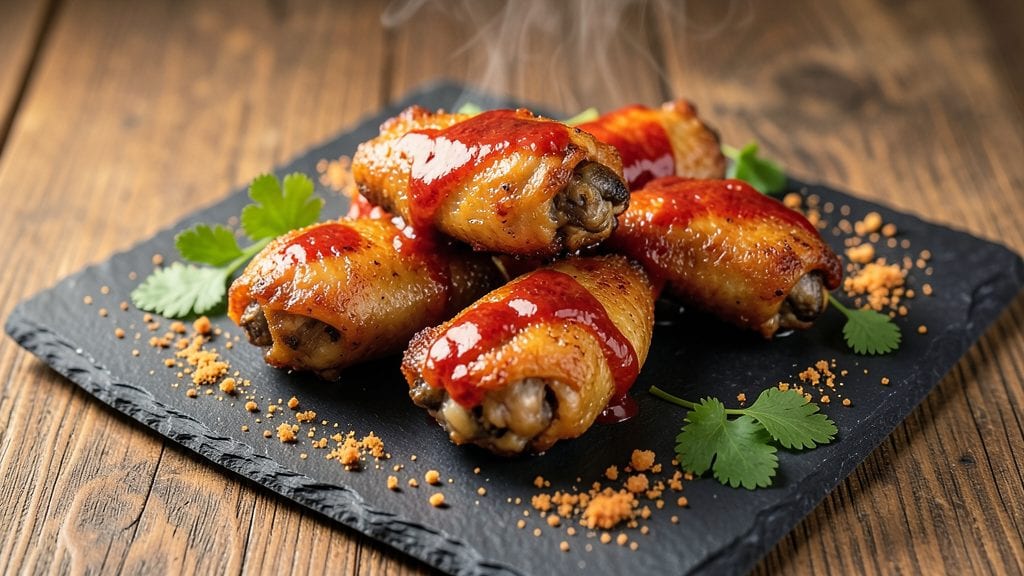 Classic Chicken Wings Recipe: Crispy-Gold Bites with Juicy Pull-Apart Cheese Swirls