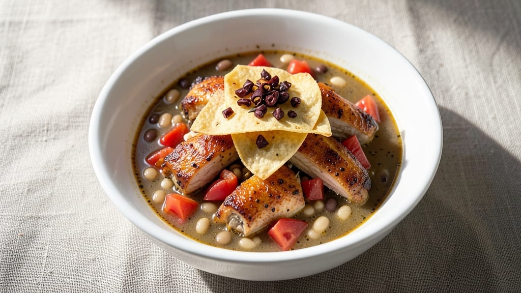 Copycat Mcalister's Chicken Tortilla Soup Recipe: Tortilla-Stripped Crunch With Smoky Black Bean Depth