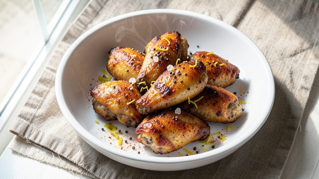 Dry Rub Lemon Pepper Chicken Wings Recipe: Zesty Crunch That Stays Crispy All Night