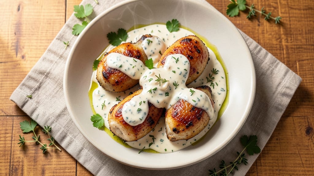 Ina Garten's Chicken Thigh Recipe: Herb-Crusted Bites with Tangy Yogurt Glaze