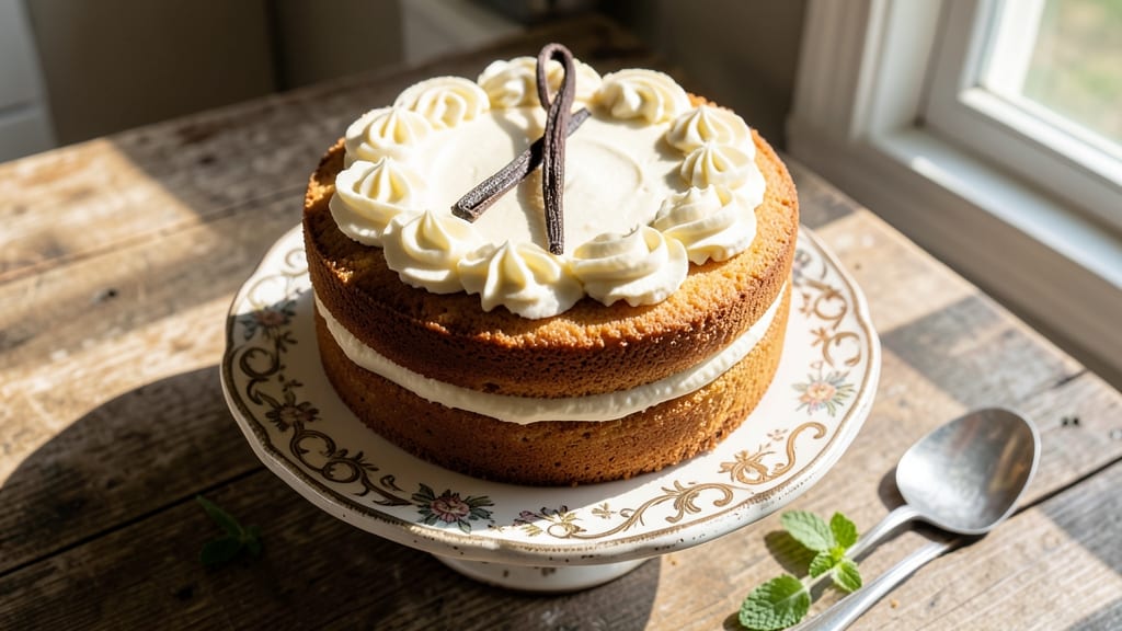 Old-Fashioned Drumstick Cake Recipe: Vanilla Bean Swirls and Buttery Crispy Top
