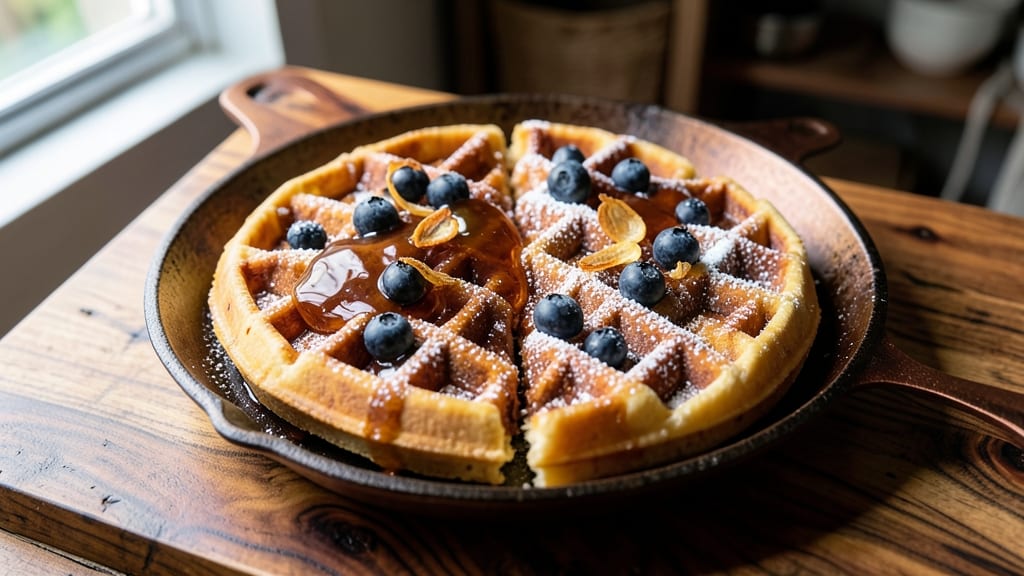 Roscoe's Chicken And Waffles Waffle Recipe: Crispy-Edged Vanilla Crown With Secret BBQ Swirl